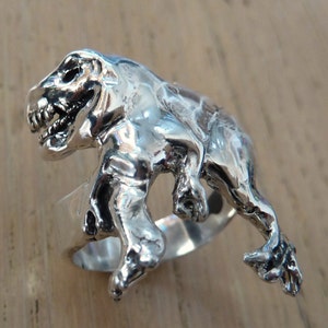 Sterling Silber Tyrannosaurus Rex Dinosaurier Ring