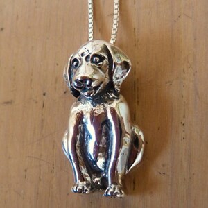 Labrador Dog Necklace-Sterling Silver-Lab Pendant image 3