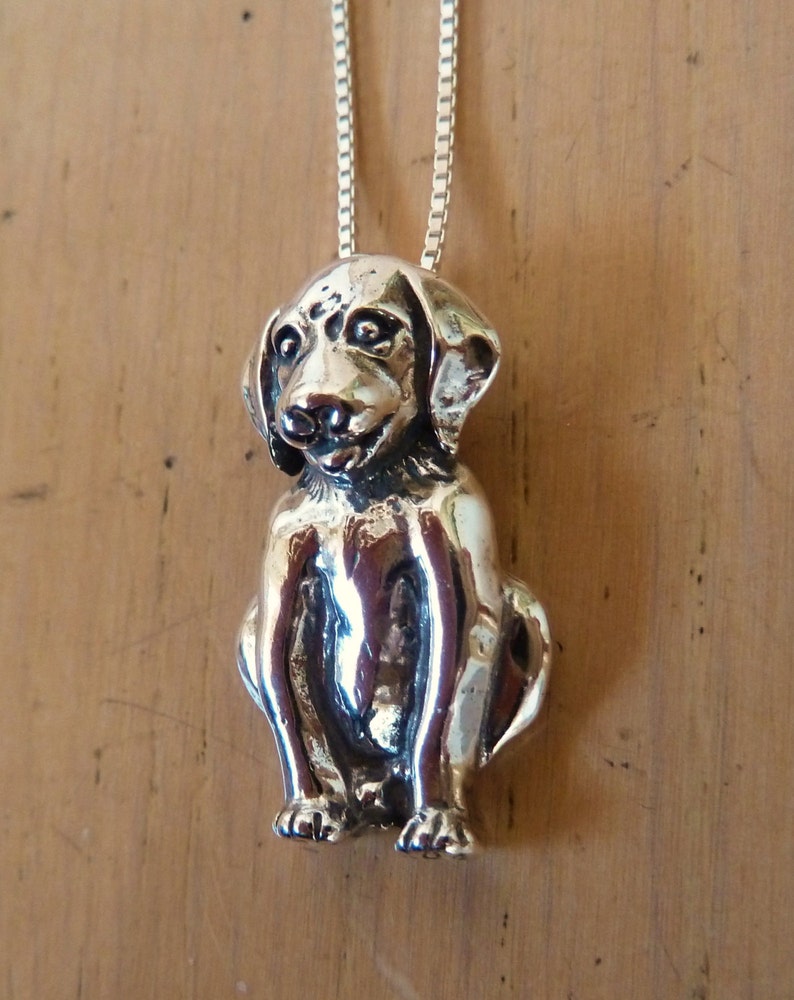 Labrador Dog Necklace-Sterling Silver-Lab Pendant image 3