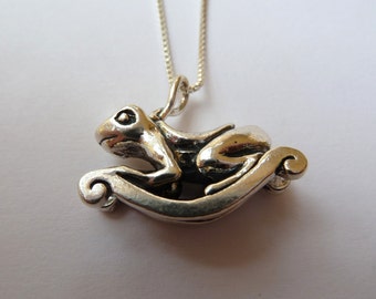 Sterling Silver Rocking Frog Necklace