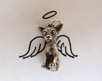 Sterling Silver Chihuahua Dog Charm