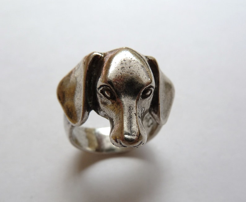 Dachshund Head Ringdog Jewelrydog Ringcanine Jewelrydog Etsy