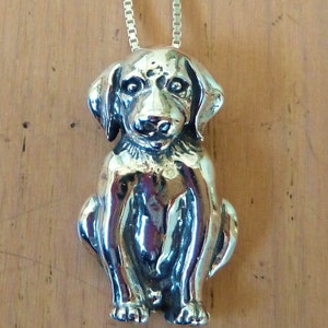 Labrador Dog Necklace-Sterling Silver-Lab Pendant image 4