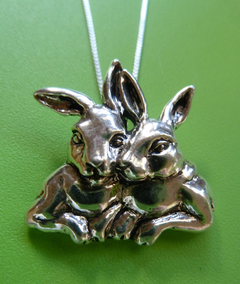 Sterling Silverrabbit Necklacebunny Necklacehare Etsy
