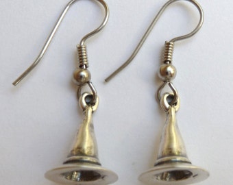 Sterling Silver Witch Earrings