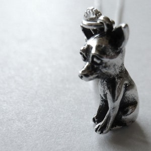 Sterling Silver Chihuahua Necklace image 2