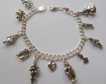 Sterling Silver Wizard of Oz Bracelet