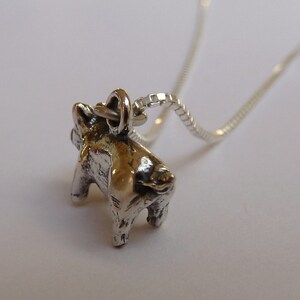 Sterling Silver Small Pig Necklace image 3