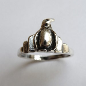 Sterling Silver Penguin Ring imagem 3