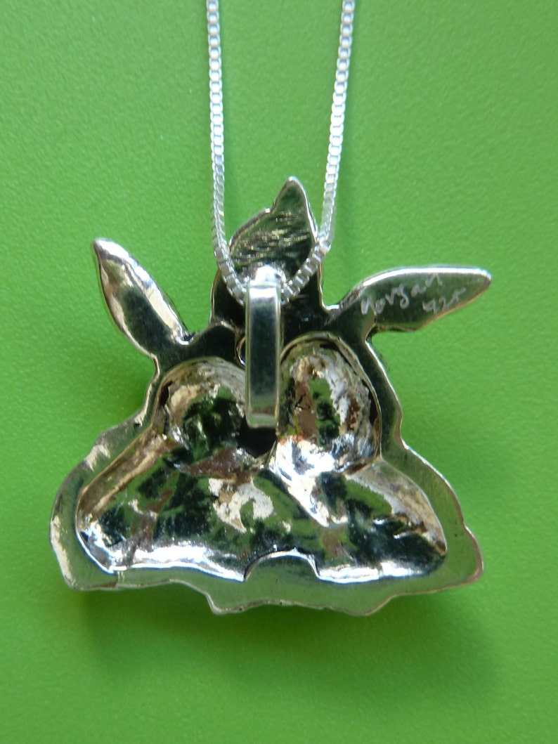 Sterling Silver-rabbit Necklace-bunny Necklace-hare - Etsy