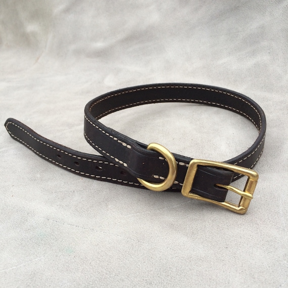 Large leather dog collar