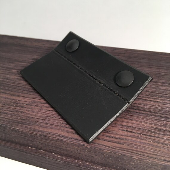 Matte Black, leather pull tab