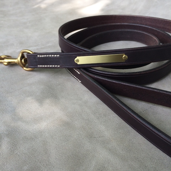 Personalized Leather Dog Leash