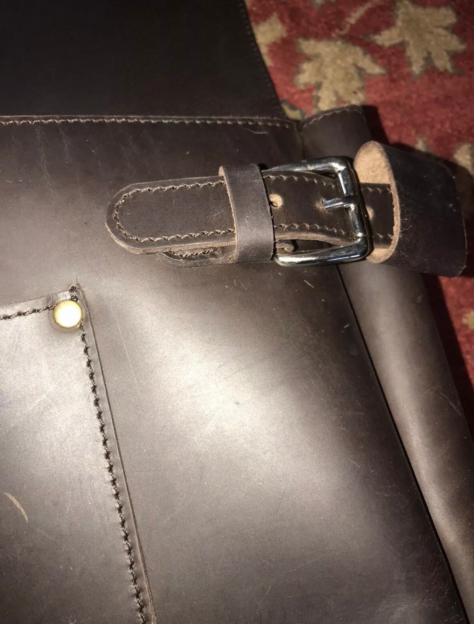 Leather Messenger Bag Etsy