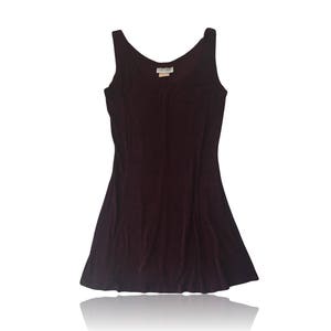 90er Jahre Burgunder ärmelloses A Linie Mini Kleid / / Junioren große Größe / / RK Evans