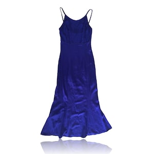 90s Royal Blue Full Length Evening Gown // Jessica McClintock // Size 5/6