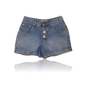 90s Vintage Denim High Waisted Shorts // Size 7/8 // Zana Di Jeans