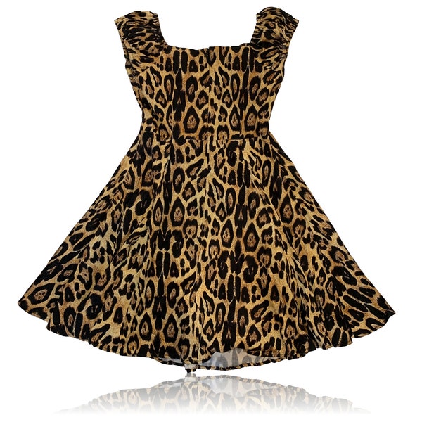 Deco Rouleau Dress Leopard