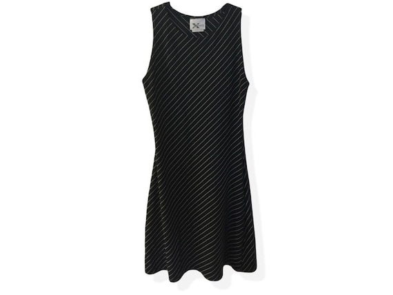90s black dress with white shirt