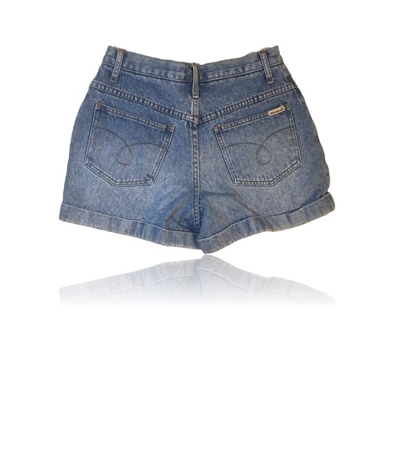 90s Vintage Denim High Waisted Shorts Size 7 8 Zana Di Jeans