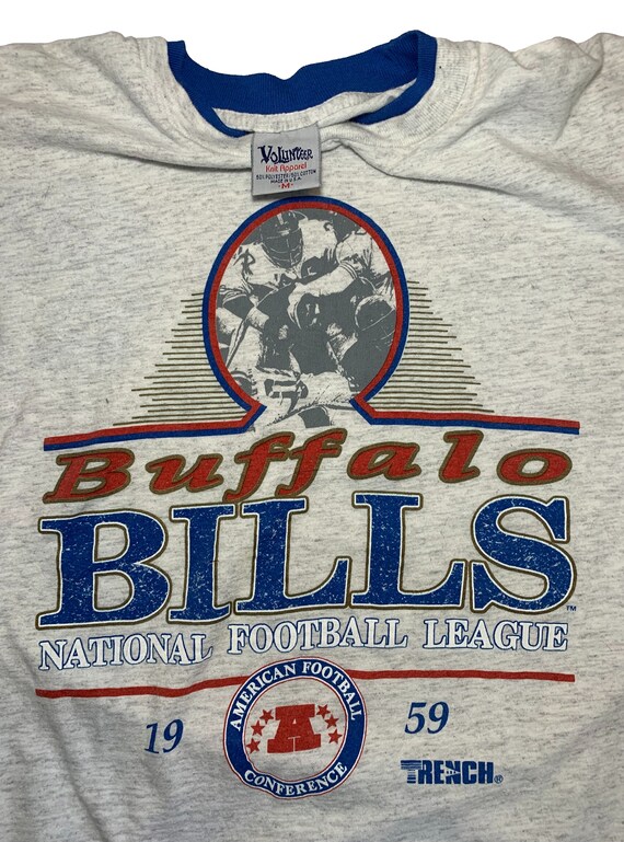 80s Vintage Buffalo Bills T-shirt // Trench // Vo… - image 3