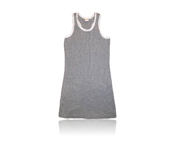 white t shirt under dress 90s MAISON ESSENTIELE