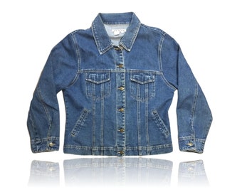 anni ' 90 classico Denim Jacket / / tasche anteriori / / A.M.I. / / taglia Large