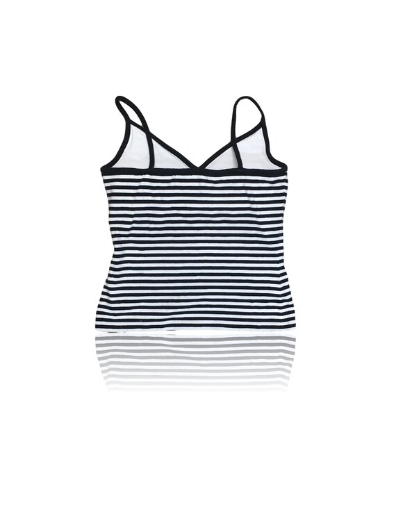 Black \u0026 White Striped Spaghetti Straps 