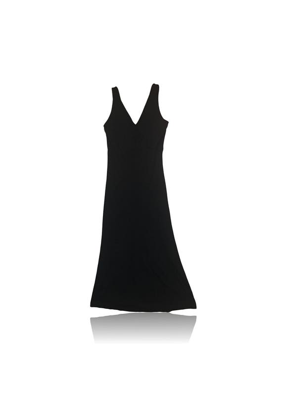 90s Victoria's Secret Black Casual Maxi Dress // B