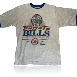 80s Vintage Buffalo Bills T-shirt // Trench // Volunteer Knit Apparel // Size Medium