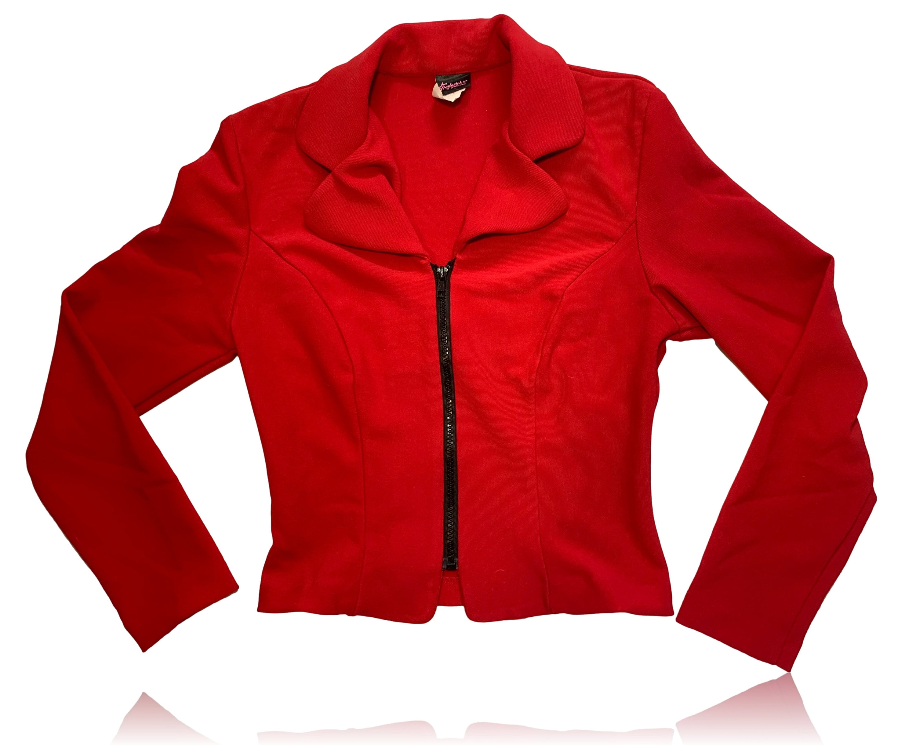 90s Frederick's of Hollywood Red Blazer Jacket // Size Small