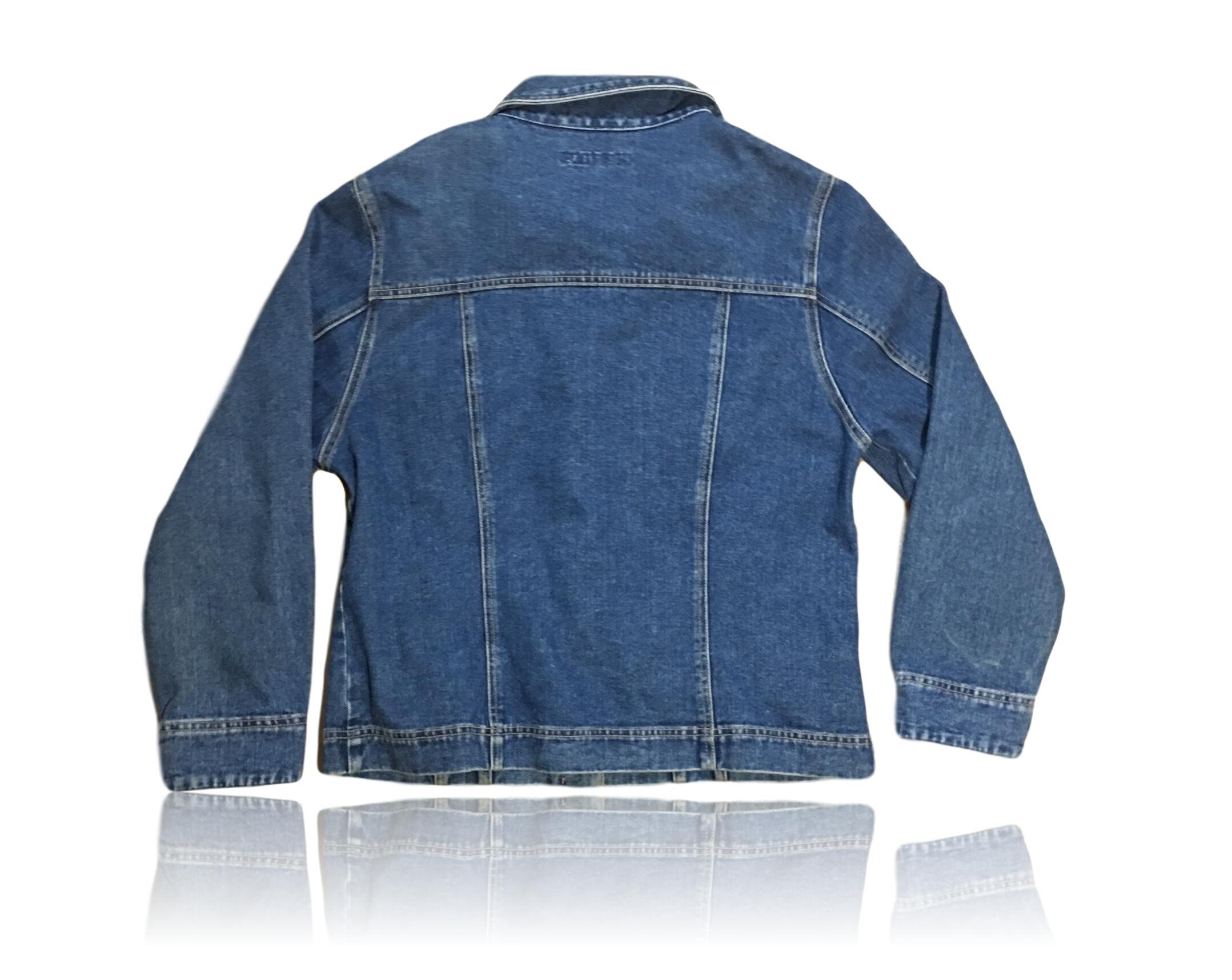 90s Classic Denim Jacket // Front Pockets // A.M.I. // Size