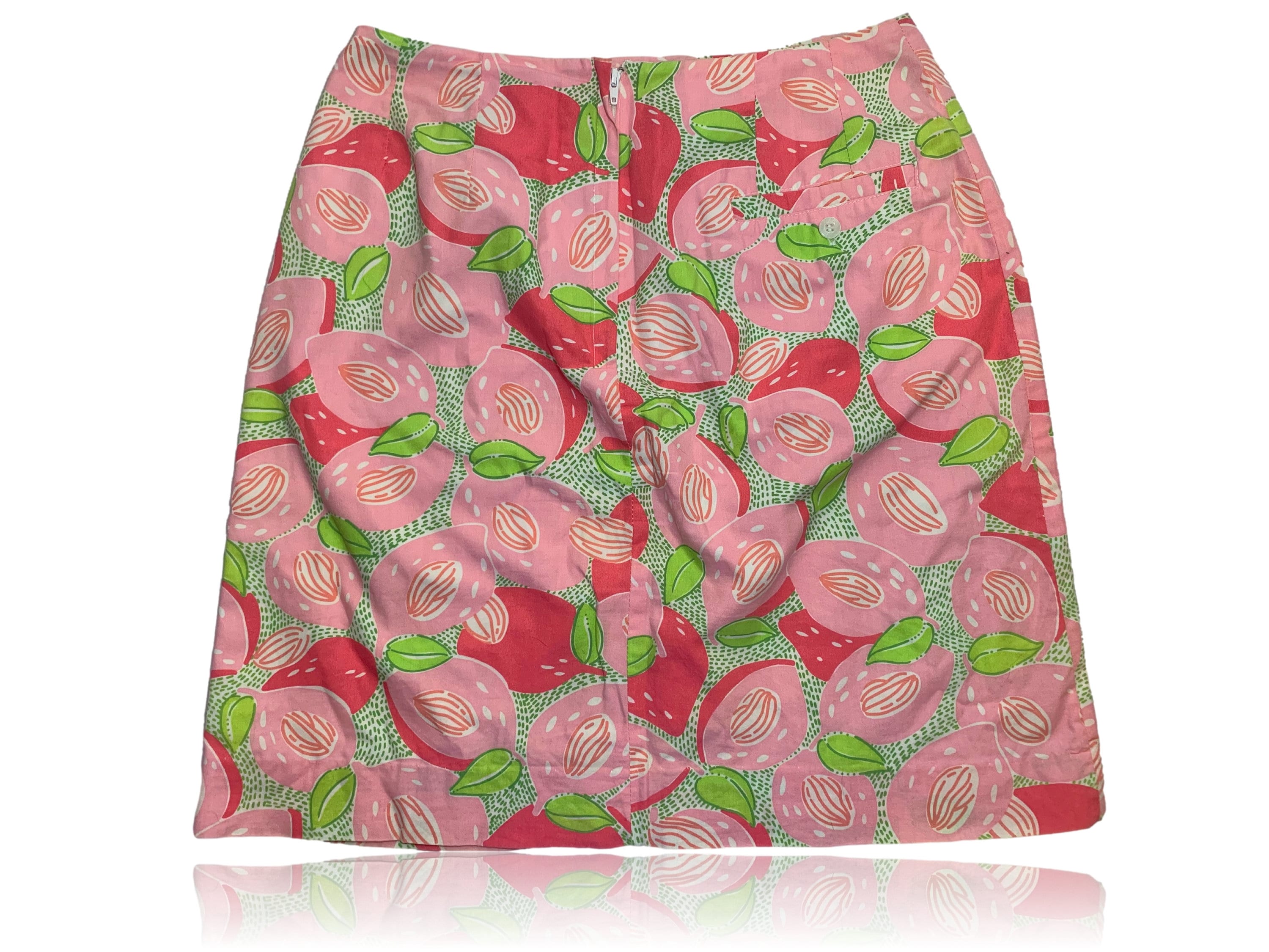 Jupe Femme Lilly Pulitzer Taille 10 En Velours Côtelé Fleuri - Occasion Très Bon état