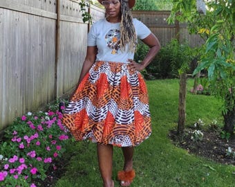 Sequin Afro T-shirt: Handmade Cotton T-shirt