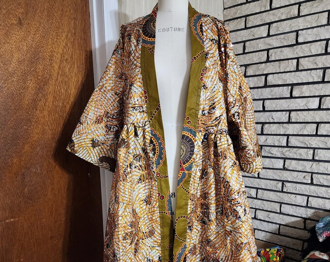 Sequin Embroidered Harusi Kimono, Sequin Bridal Robe, Mix Print Sequin
