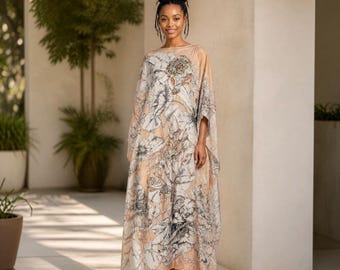 LiLiGirl Sequin Afro-Girl Kaftan Dress - One Size Dress