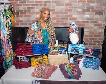 Sequin  or Glitter Wax Afro T-shirt: Handmade Cotton T-shirt