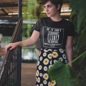 Straight Outta Faith T-Shirt, Christian Streetstyle, Isaiah 8:20 image 10