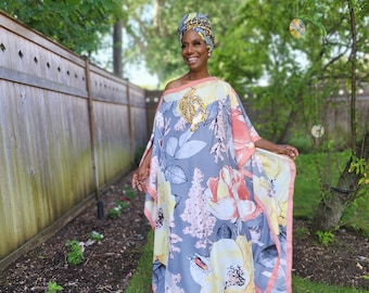 Sequin Afro-Girl Kaftan Dress - LiiLiiGiirl - One Size