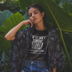 Straight Outta Faith T-Shirt, Christian Streetstyle, Isaiah 8:20 image 6