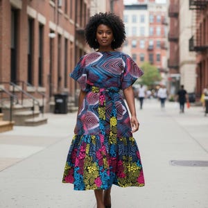 modern style mix and match african print dresses African Print Maxi Dress Buying Guide: Styles & Occasions