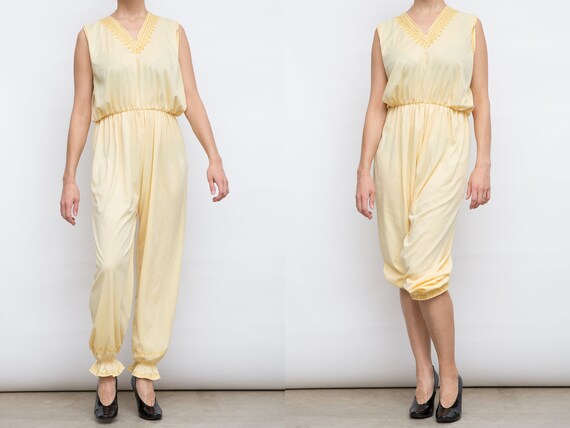 pale yellow jumpsuit