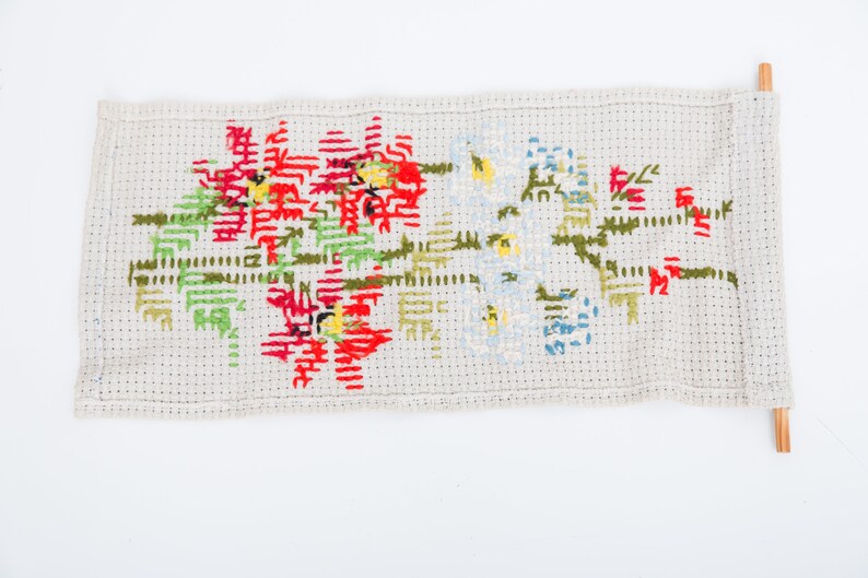 Bohemian Home Decor Table Linen Embroidered Table Runner Floral Table Runner Finnish Table Runner Vintage Table Runner