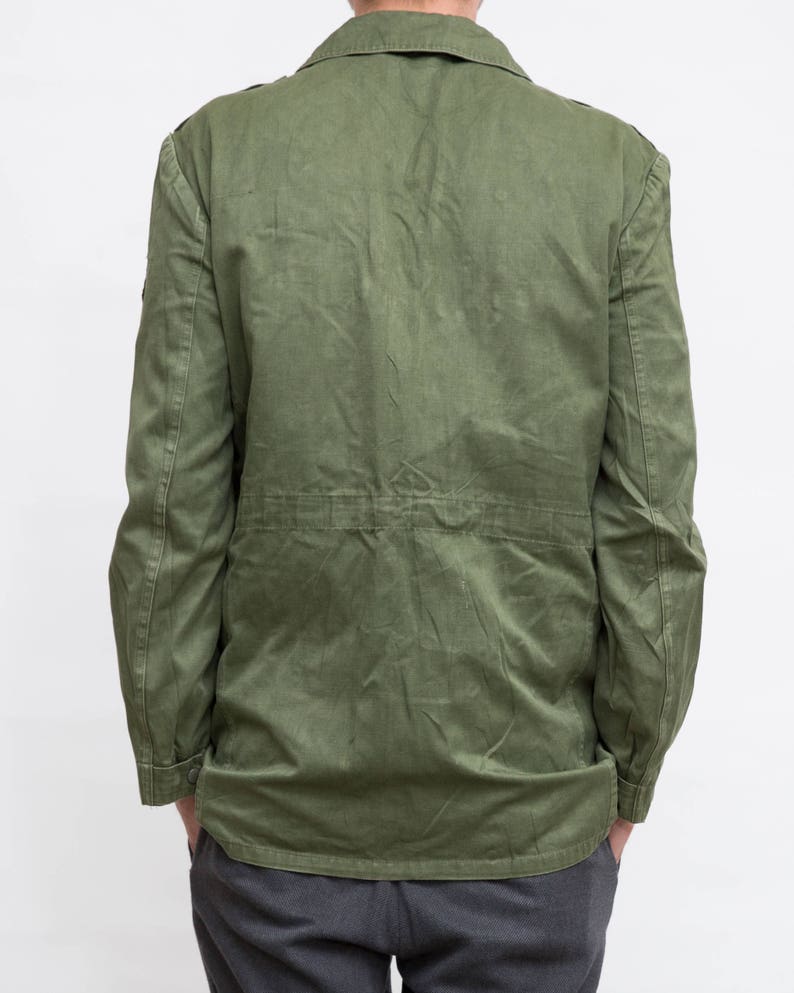 Large Size Men Jacket Green Army Shirt Khaki Buttoned Jacket Vintage Men Hunting Jacket