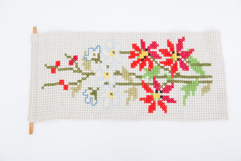 Bohemian Home Decor Table Linen Embroidered Table Runner Floral Table Runner Finnish Table Runner Vintage Table Runner