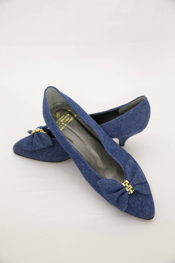 denim heels size 10