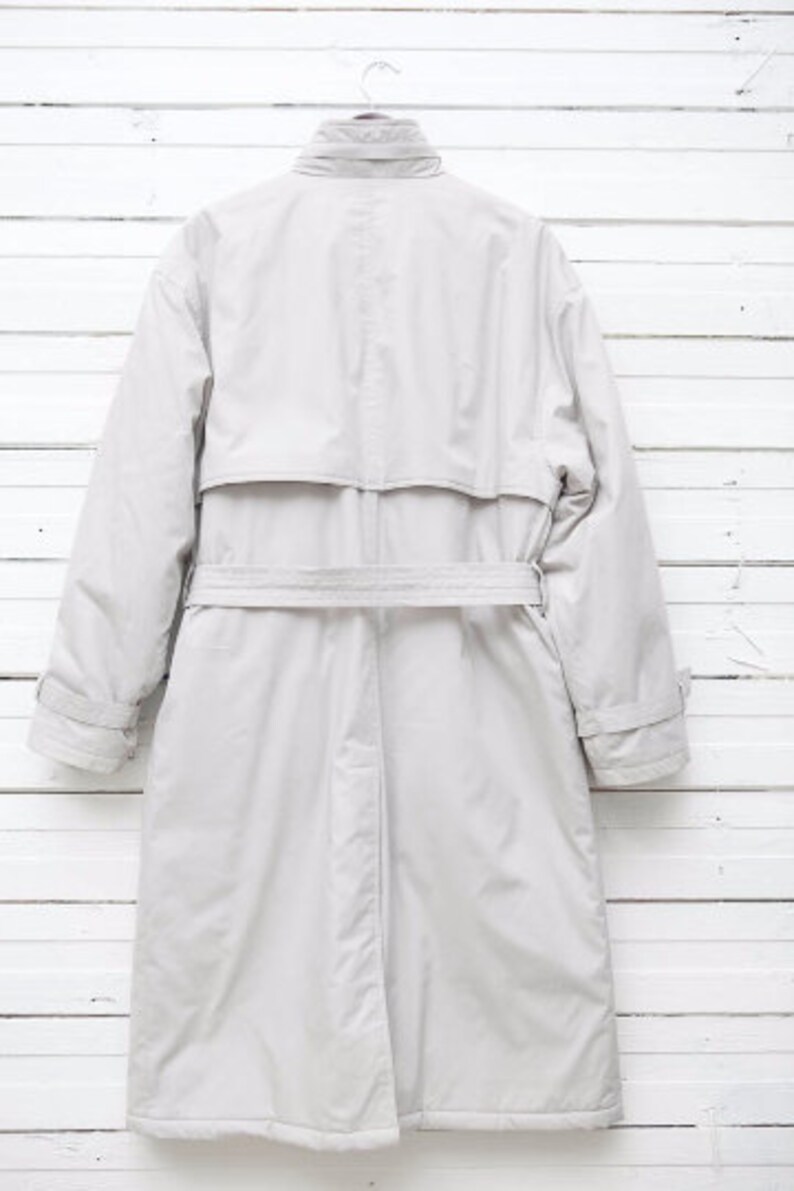 1980s's Vintage Light Beige Overcoat Trench Coat for Men / | Etsy