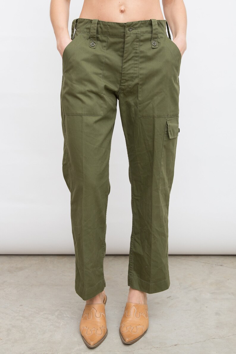 Vintage Army Pants Retro Utility Pants Army Green Pants | Etsy