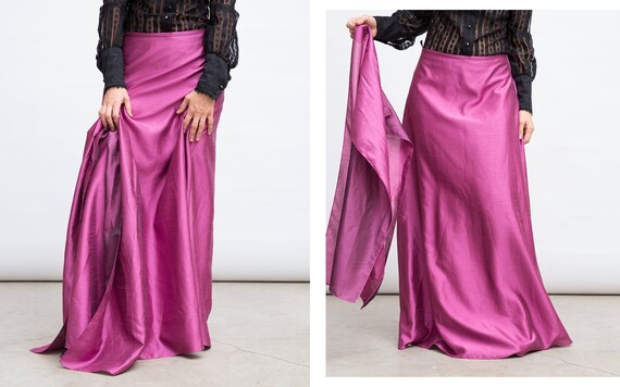 Vintage Pink Skirt, Retro Pink Skirt, Formal Pink