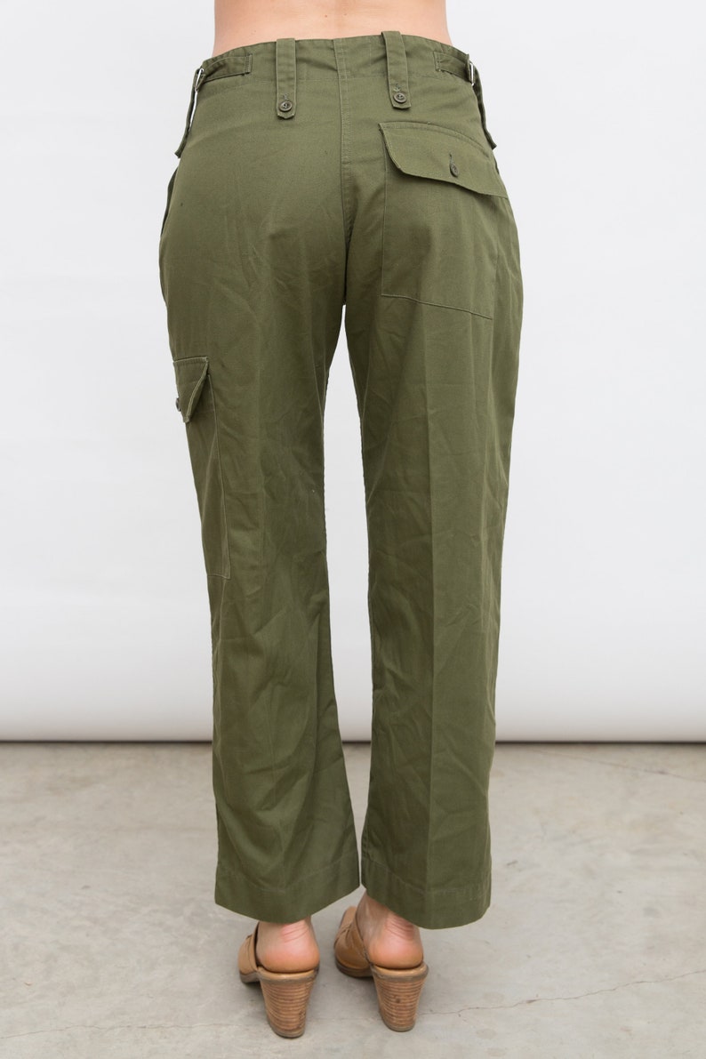 Vintage Army Pants Retro Utility Pants Army Green Pants Etsy